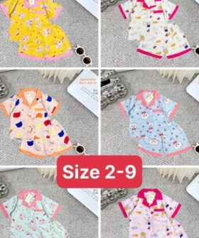 bộ pijama đùi bé gái 2/9