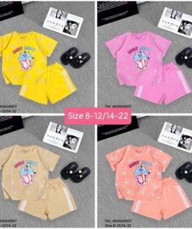 bộ thun đùi bé gái 14/22