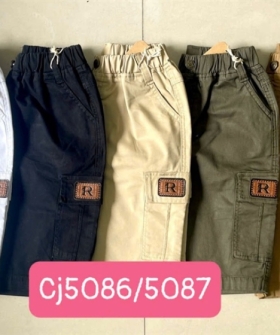 cj5087 quần lững kaki bé trai túi hộp chữ R 16/20