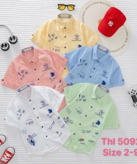 thl5092 áo sơ mi họa tiết chữ 2-9